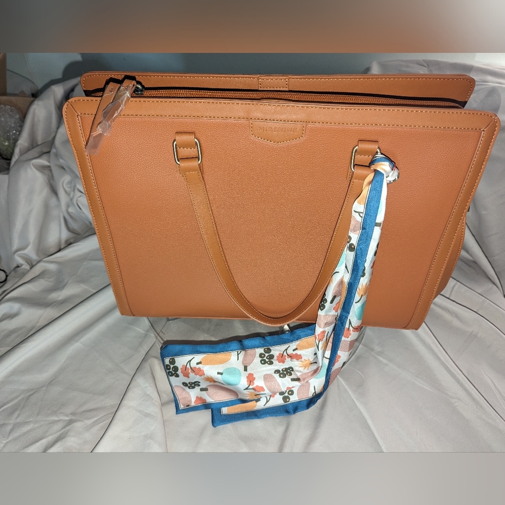 Laptop Bag for Women Missnine 15.6 Inch Laptop Tote Bag Briefcase Handbag